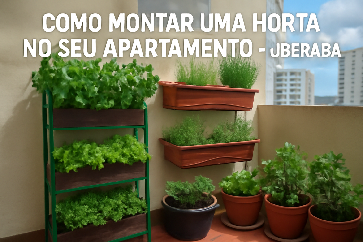 Como montar uma horta no seu apartamento