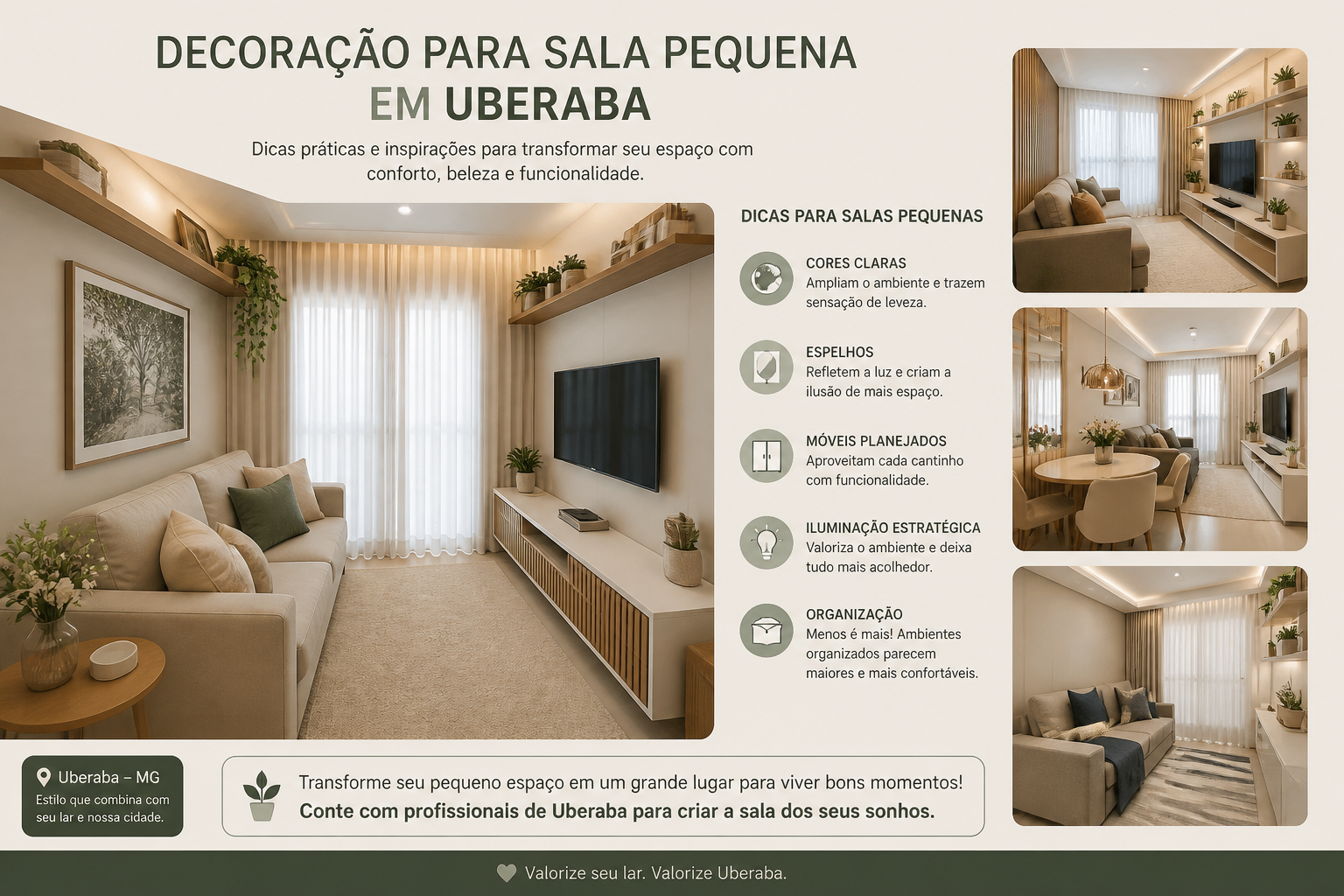 Adaptado: 8 macetes incríveis para a decoração de sala pequena